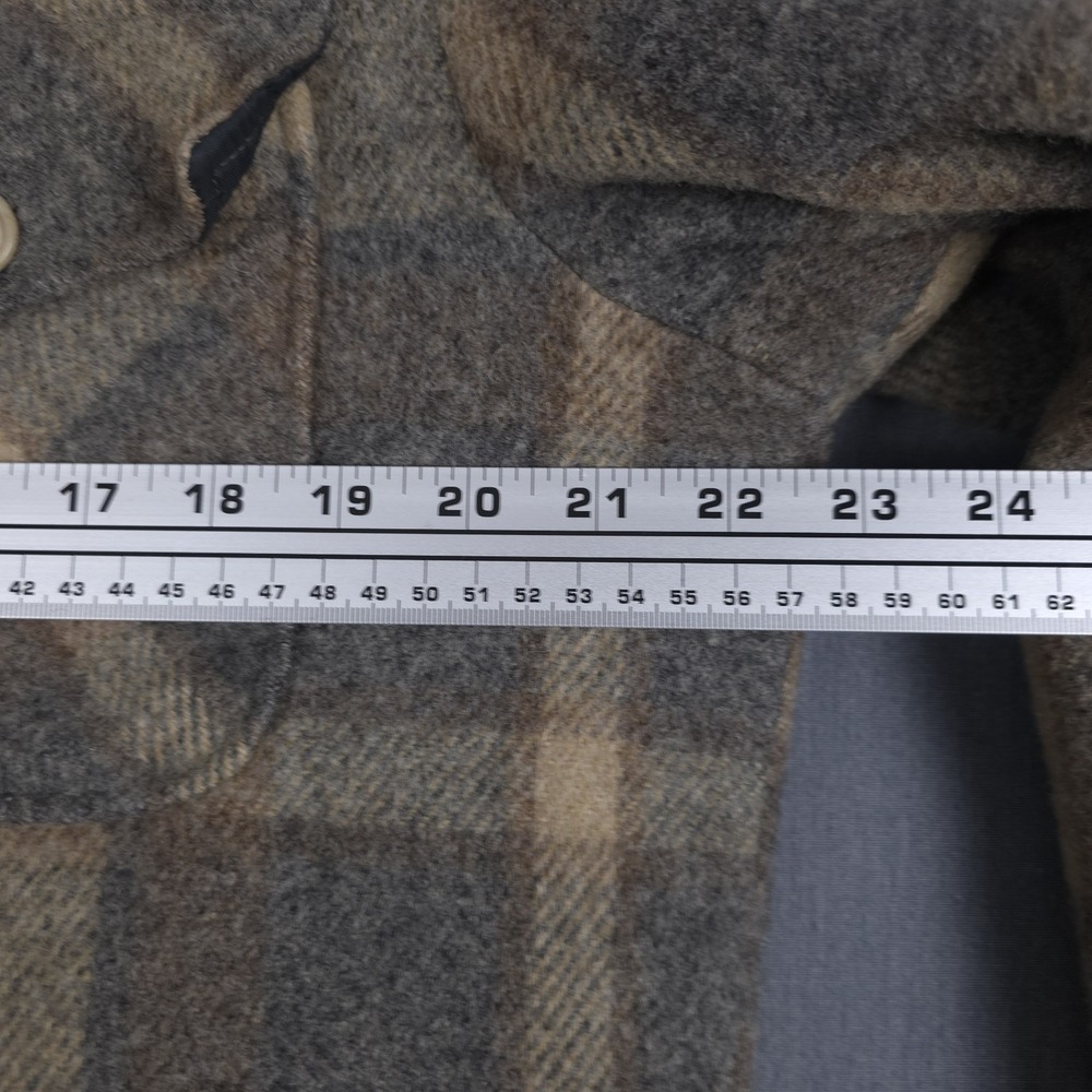 Woolrich Heavyweight Flannel Coat Mens Medium Wool Blend Sherpa Lined‎ Full Zip - Picture 5 of 10